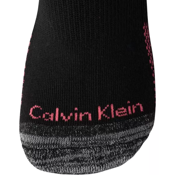 Calvin Klein Womens Athletic Socks  Cushion No Show Socks 6 PackBlack Logo