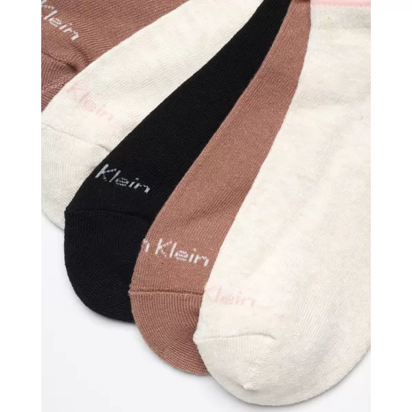 Calvin Klein Womens Athletic Socks  Cushion No Show Socks 6 PackNeutral Assorted