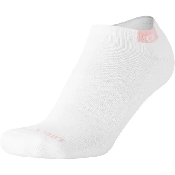 Calvin Klein Womens Athletic Socks  Cushion No Show Socks 6 PackWhiteGrey