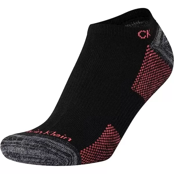 Calvin Klein Womens Athletic Socks  Lightweight Performance No Show Socks 12 PackBlack Logo