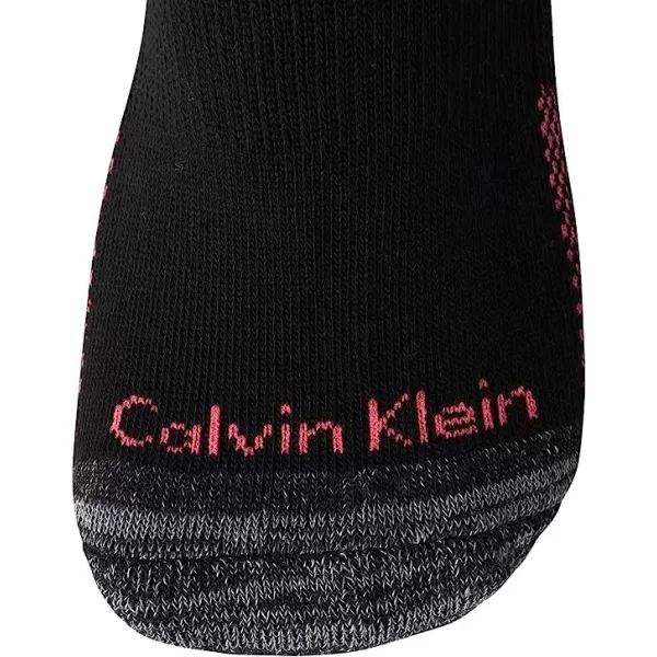 Calvin Klein Womens Athletic Socks  Lightweight Performance No Show Socks 12 PackBlack Logo