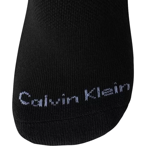 Calvin Klein Womens Athletic Socks  Lightweight Performance No Show Socks 12 PackBlackGrey