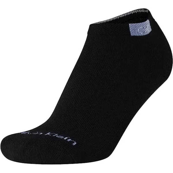 Calvin Klein Womens Athletic Socks  Lightweight Performance No Show Socks 12 PackBlackGrey
