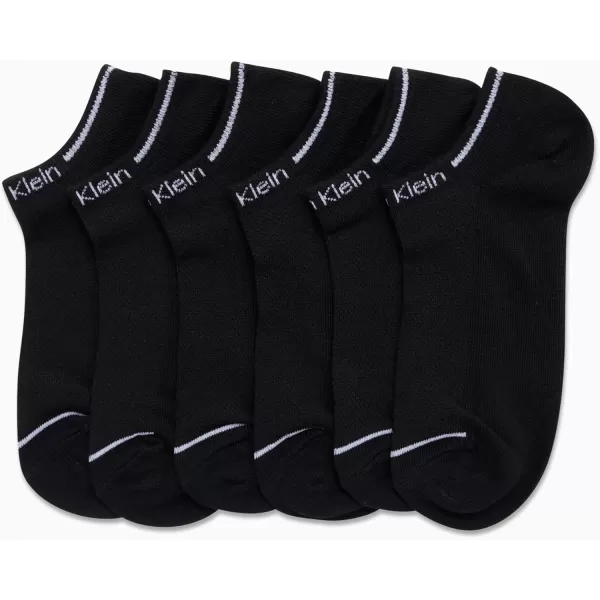 Calvin Klein Womens Athletic Socks  Lightweight Performance No Show Socks 12 PackPure Black