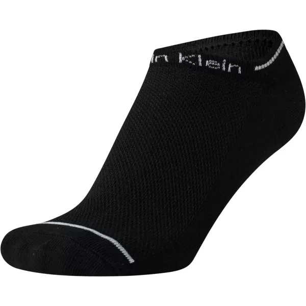 Calvin Klein Womens Athletic Socks  Lightweight Performance No Show Socks 12 PackPure Black