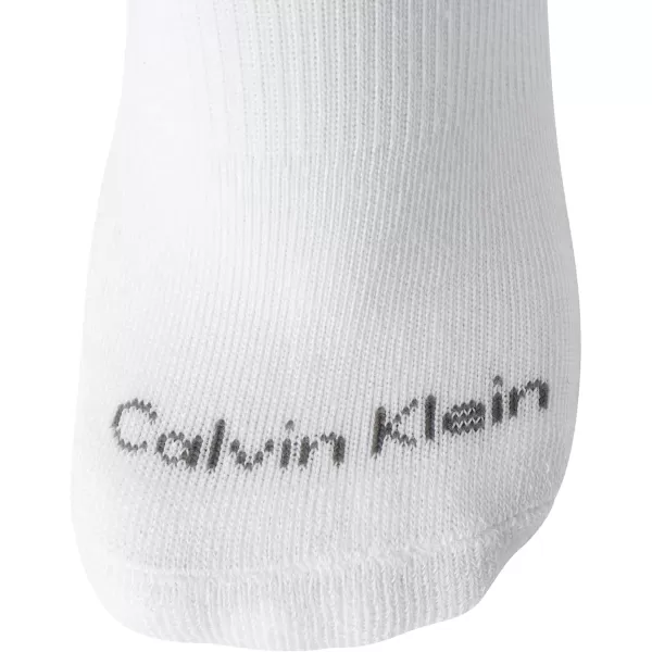 Calvin Klein Womens Athletic Socks  Lightweight Performance No Show Socks 12 PackWhiteGrey