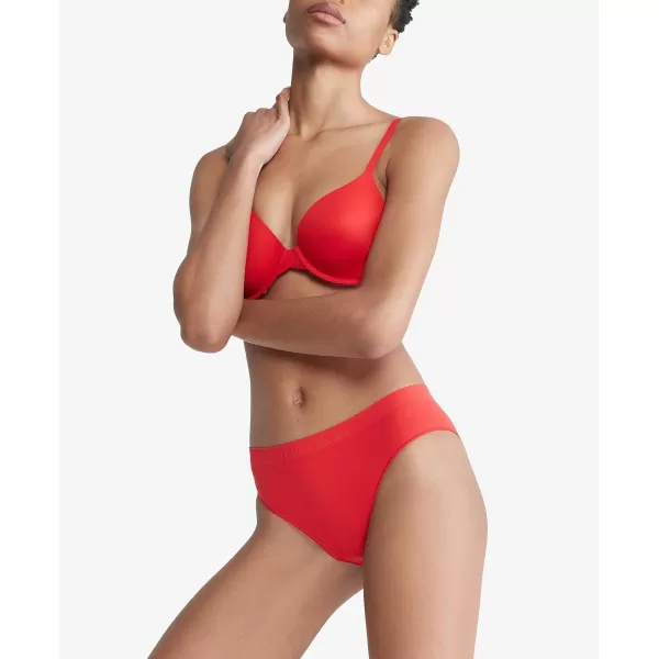 Calvin Klein Womens Bonded Flex BikiniRouge