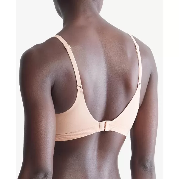 Calvin Klein Womens Bonded Flex Lightly Lined BraletteClay