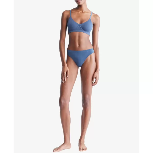 Calvin Klein Womens Bonded Flex Lightly Lined BraletteCrayon Blue