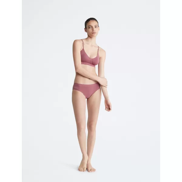 Calvin Klein Womens Bonded Flex Lightly Lined BraletteCrushed Berry