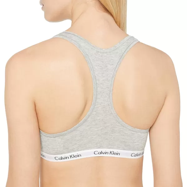 Calvin Klein Womens Carousel Logo Bralette 2packGrey HeaterWhite