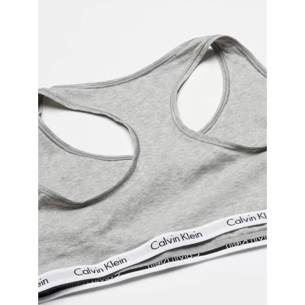 Calvin Klein Womens Carousel Logo BraletteGrey Heather