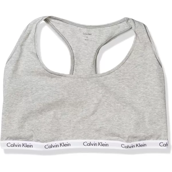 Calvin Klein Womens Carousel Logo BraletteGrey Heather