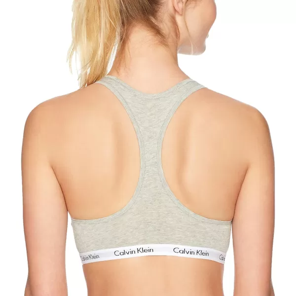 Calvin Klein Womens Carousel Logo BraletteGrey Heather Logo