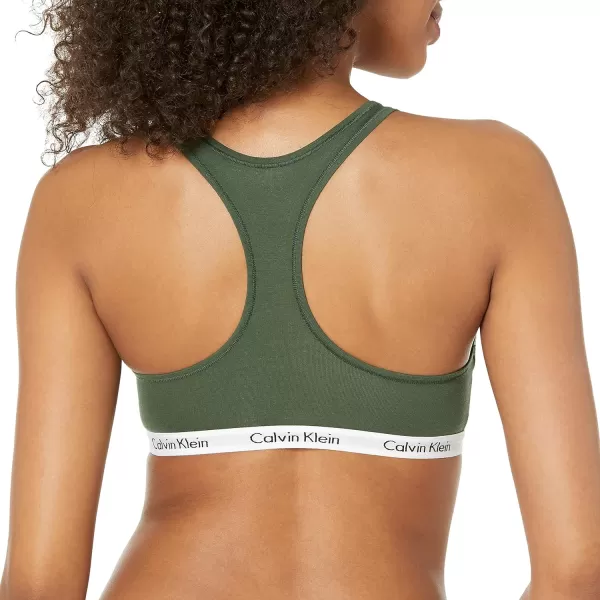 Calvin Klein Womens Carousel Logo BraletteKells Green