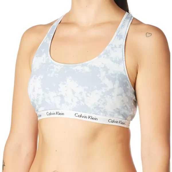 Calvin Klein Womens Carousel Logo BraletteMorongo Clouds Blue Fog