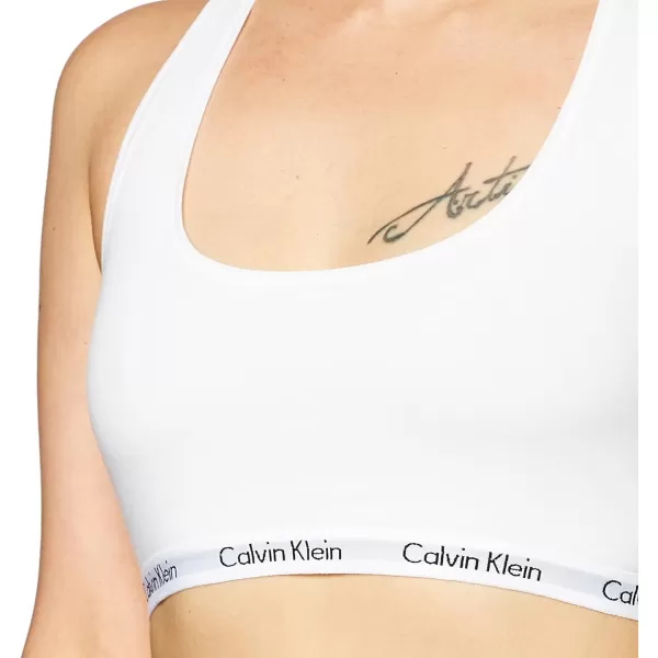 Calvin Klein Womens Carousel Logo BraletteWhite