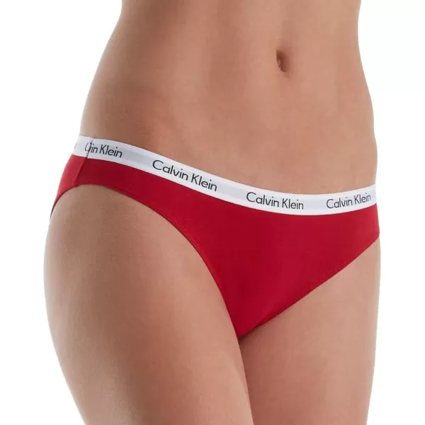 Calvin Klein Womens Carousel Logo Cotton Stretch Bikini Panties 3 Pack3 BlackWhiteGrey