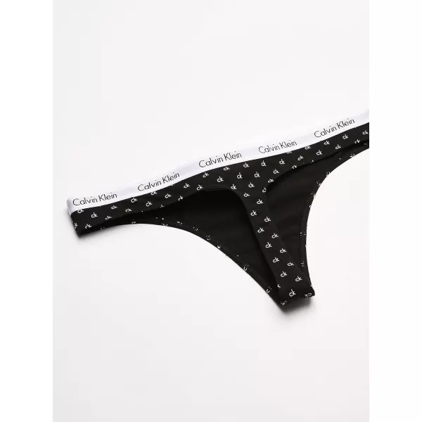 Calvin Klein Womens Carousel Logo Cotton Thong Multipack Panty3 All Mini Ck