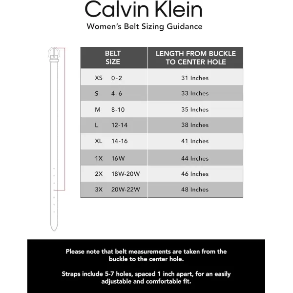 Calvin Klein Womens Casual and Dress Fashion BeltsSleek Black