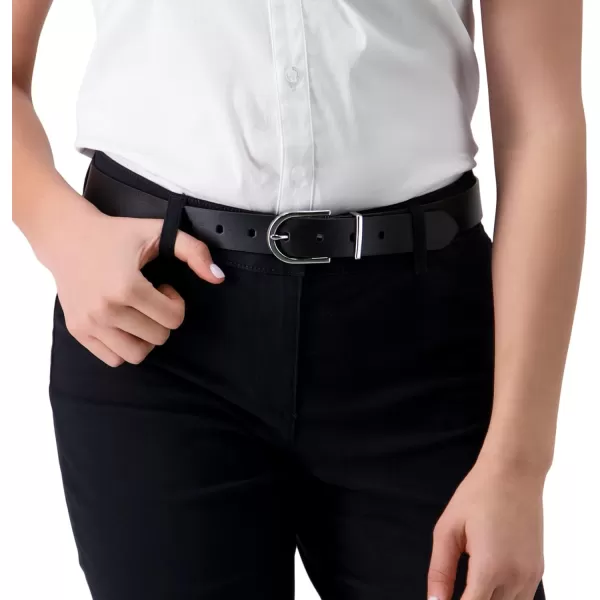 Calvin Klein Womens Casual and Dress Fashion BeltsSleek Black