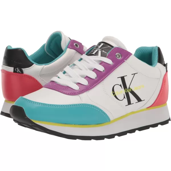 Calvin Klein Womens Cayle SneakerBlue Multi 421