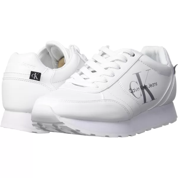 Calvin Klein Womens Cayle SneakerWhite 115