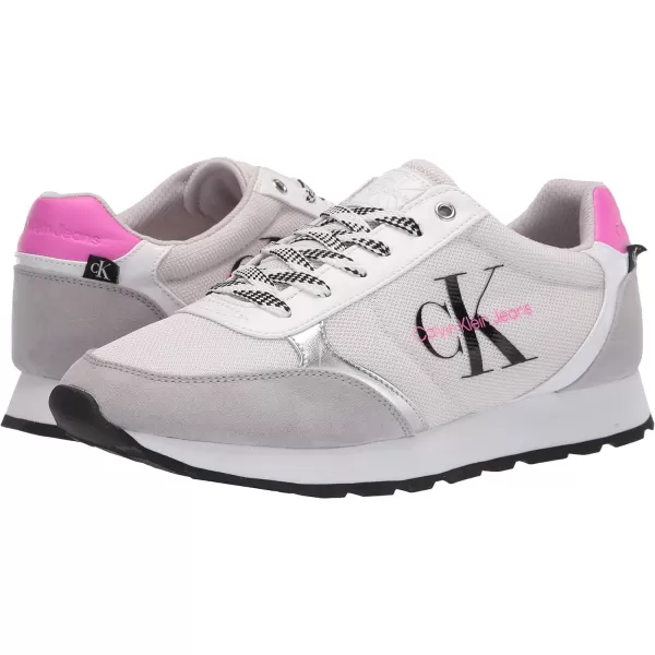Calvin Klein Womens Cayle SneakerWhitepink 140