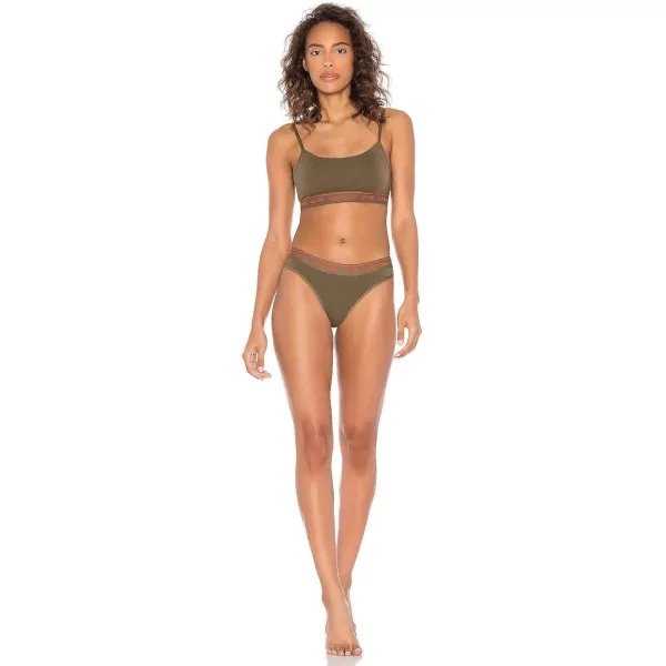 Calvin Klein Womens Ck One Cotton Bikini PantyMuted Pine