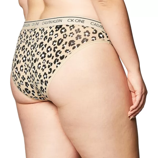 Calvin Klein Womens Ck One Cotton Bikini PantyStephen Animal Print