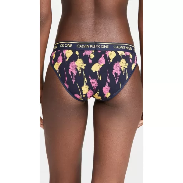 Calvin Klein Womens Ck One Cotton Bikini PantySweet Rosie Print