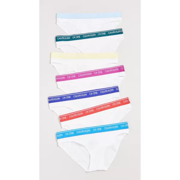 Calvin Klein Womens Ck One Cotton Bikini PantyWhite Bodiesblue FlannelMaya BluePop YellowPlump PlumDeep Sky BlueWave Light RedFoggy Blue