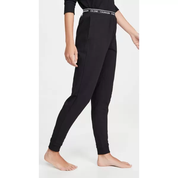 Calvin Klein Womens Ck One Cotton Jogger SweatpantsBlack