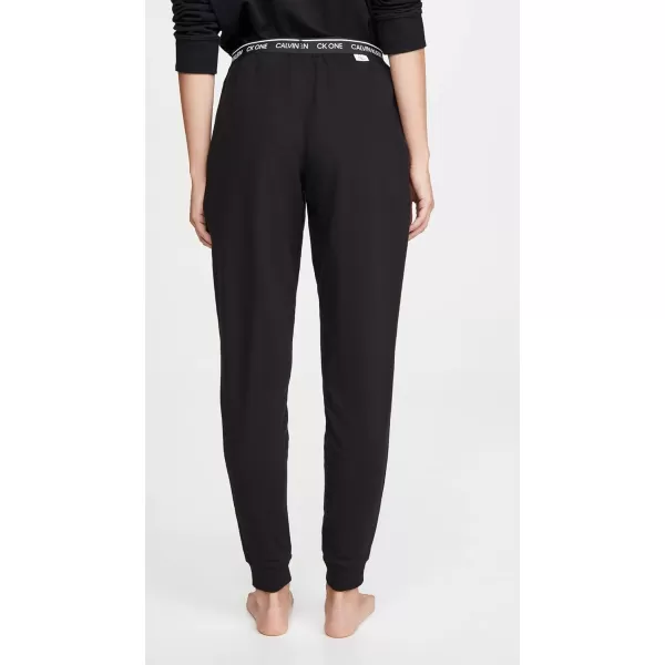 Calvin Klein Womens Ck One Cotton Jogger SweatpantsBlack