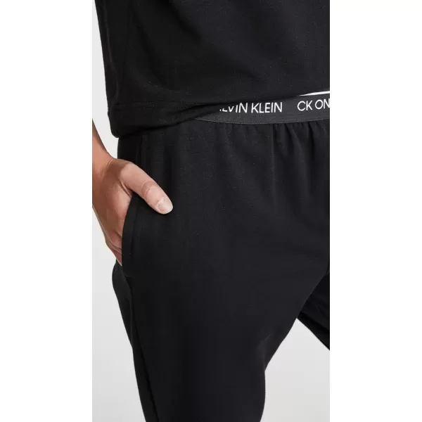 Calvin Klein Womens Ck One Cotton Jogger SweatpantsBlack