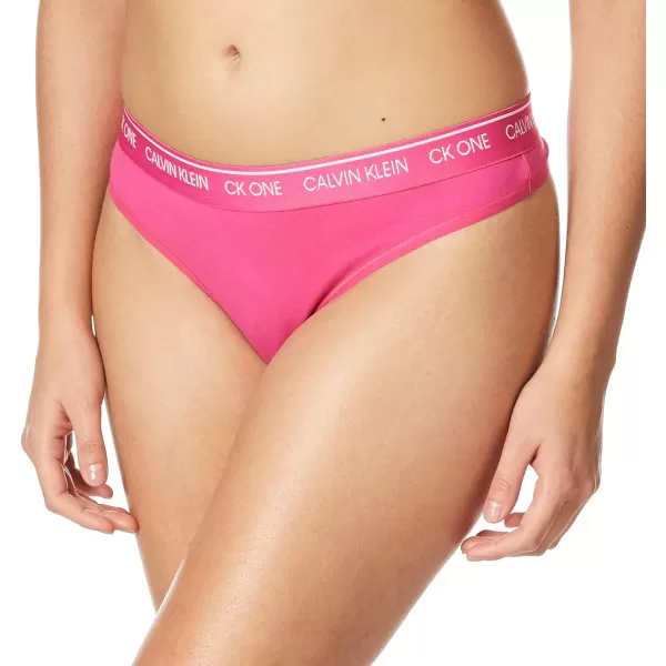 Calvin Klein Womens Ck One Cotton Thong PantyParty Pink