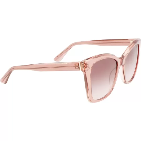 Calvin Klein Womens Ck22530s Rectangular SunglassesRose