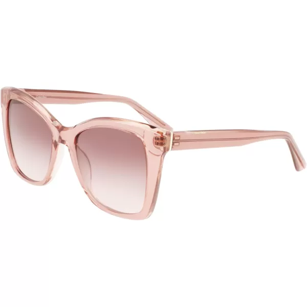 Calvin Klein Womens Ck22530s Rectangular SunglassesRose