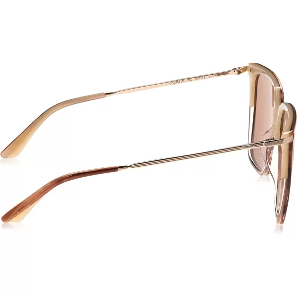Calvin Klein Womens Ck22531s Rectangular SunglassesStriped Brown