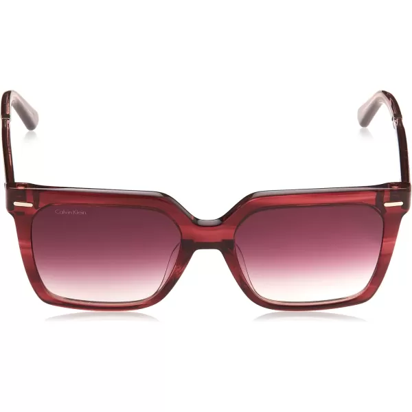 Calvin Klein Womens Ck22534s Square SunglassesBurgundy