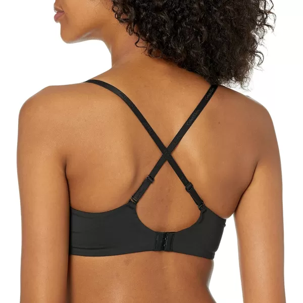 Calvin Klein Womens Constant Push Up Plunge BraBlack