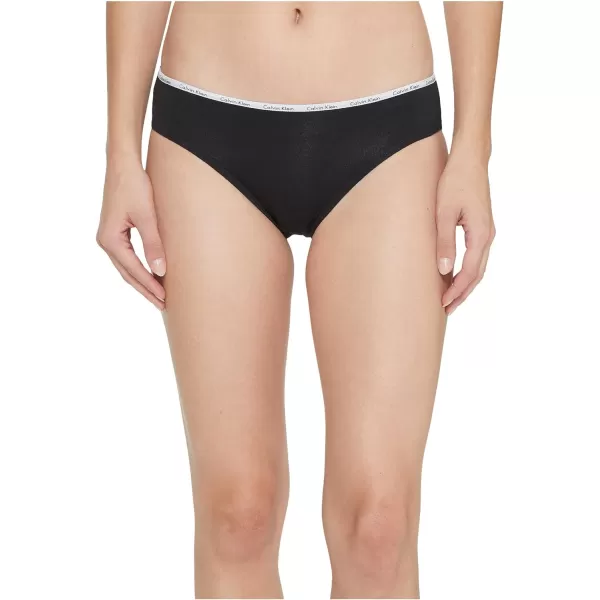 Calvin Klein Womens Cotton Stretch Logo Bikini Panties MultipackBlackWhiteGenieTenderCoastal 5