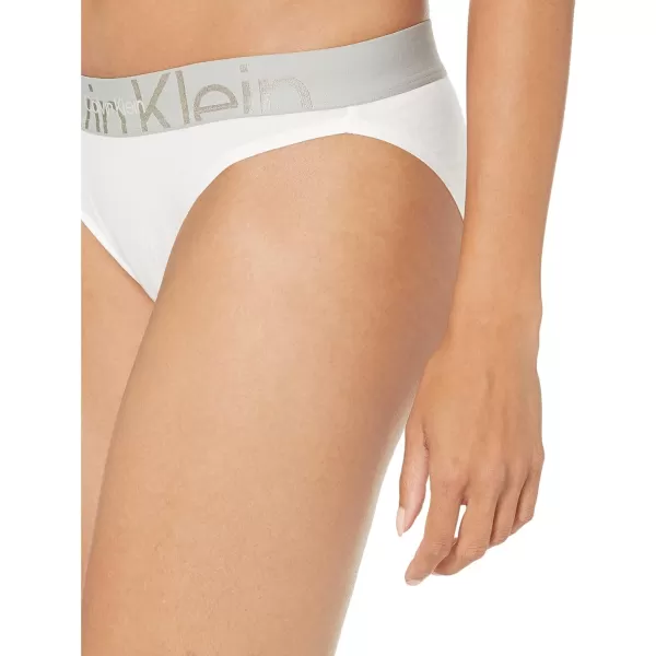 Calvin Klein Womens Embossed Icon BikiniClassic White