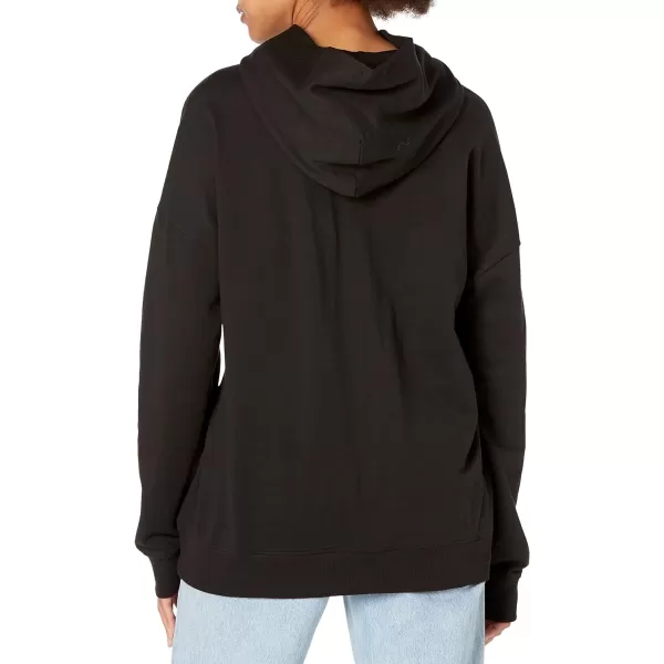 Calvin Klein Womens Embossed Icon Lounge HoodieBlack