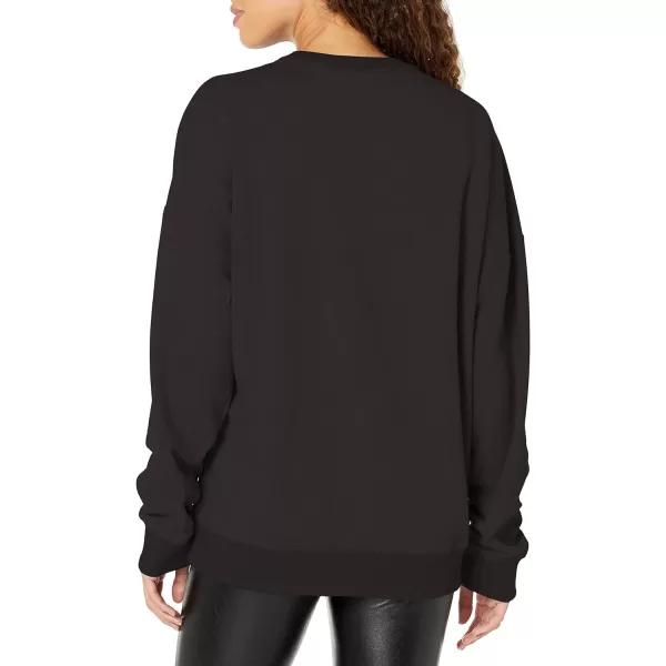 Calvin Klein Womens Embossed Icon Lounge SweatshirtBlack