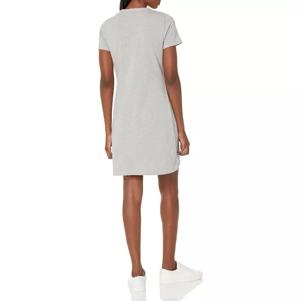 Calvin Klein Womens Everyday Basic Short Sleeve TShirt DressHeathrTin 3