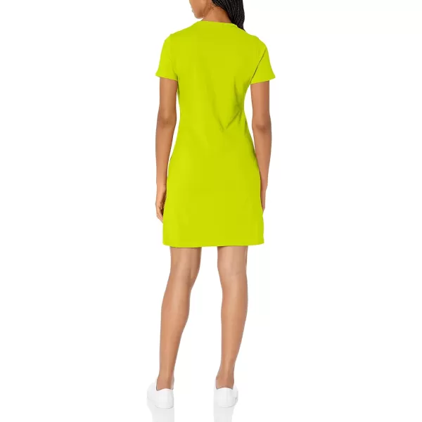 Calvin Klein Womens Everyday Basic Short Sleeve TShirt DressLight Limeade