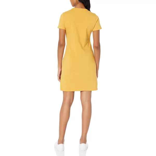 Calvin Klein Womens Everyday Basic Short Sleeve TShirt DressOchre