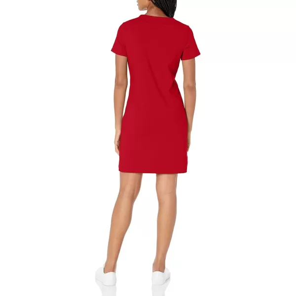 Calvin Klein Womens Everyday Basic Short Sleeve TShirt DressRed