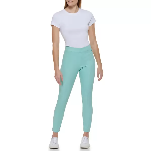 Calvin Klein Womens Everyday Ponte Fitted PantsAquatic